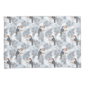 Graues Toucan Kissenbezug (Vorderseite-Rechts)