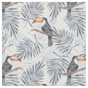 Graues Toucan Stoff