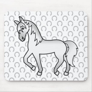 Graues Trabrillustration Süße Cartoon-Illustration Mousepad