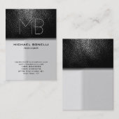 Graues Trend-Visitenkarte Visitenkarte (Vorne/Hinten)