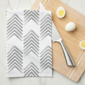 Graues Tribal Arrow Muster Handtuch (Viertel Falte)