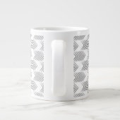 Graues Tribal Arrow Muster Jumbo-Tasse (Rückseite)