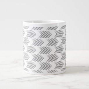 Graues Tribal Arrow Muster Jumbo-Tasse