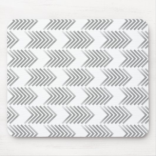 Graues Tribal Arrow Muster Mousepad (Vorne)