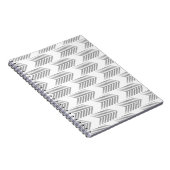 Graues Tribal Arrow Muster Notizblock (Rechte Seite)