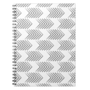 Graues Tribal Arrow Muster Notizblock