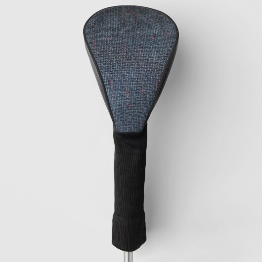 graues Tweed Golf Headcover (Vorderseite)