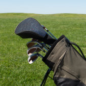 graues Tweed Golf Headcover (In SItu)