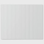 Graues u. weißes gestreiftes Muster Geschenkpapier (Flach)