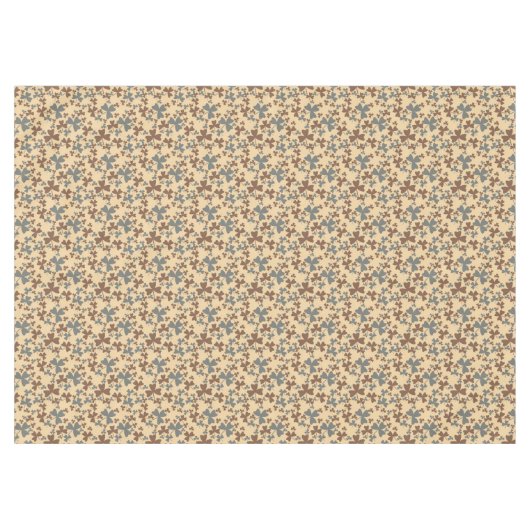 Graues und braunes Kleeblatt Tischdecke (Vorderseite (Horizontal))