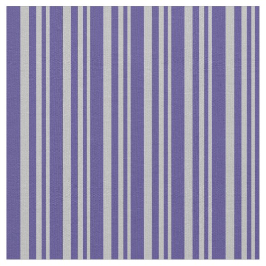 Graues und dunkles Slate Blue Lined Muster Stoff (Nahaufnahme)