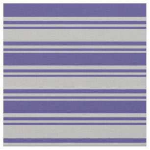 Graues und dunkles Slate Blue Muster der Streifen Stoff