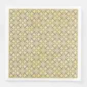 Graues und gelbes Skelett Serviette (Vorderseite)