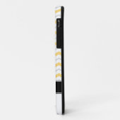 Graues und gelbes Zickzack Monogramm iPhone 5 Fall Case-Mate iPhone Hülle (Hinten/Links)