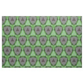 Graues und grünes Muster Stoff (Fat Quarter (45,7 x 55,9 cm))