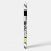 Graues und grünes Zigzags Personalisiertes Foto Case-Mate iPhone Hülle (Rückseite / Rechts)