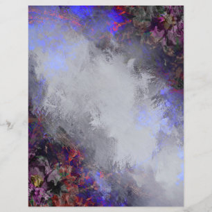 Graues und Lavendel Grunge Rahmen Scrapbook Paper