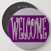 Graues und lila Design mit Text Button (Vorne & Hinten)