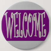 Graues und lila Design mit Text Button (Vorderseite)