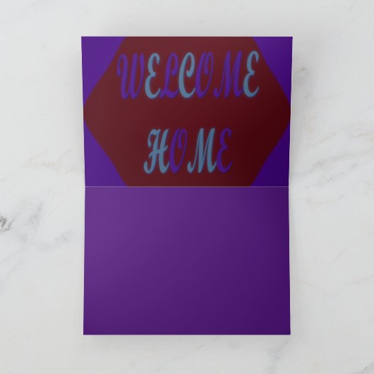 Graues und lila Design mit Text Karte (Innenseite)