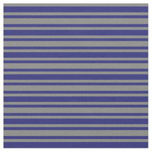 Graues und Mitternachtsblau gestreiftes Muster Stoff
