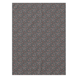 Graues und orangefarbenes Muster Subtile Niedliche Tischdecke