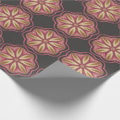 Graues und rosa Wrapping Paper Geschenkpapier (Ecke)