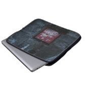 Graues und rotes Wandregal Laptopschutzhülle (Vorne Knopf)