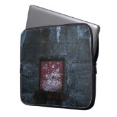 Graues und rotes Wandregal Laptopschutzhülle (Vorderseite Links)