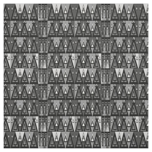 Graues und schwarzes geometrisches Muster, Stoff (Muster)