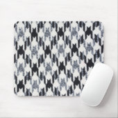 Graues und schwarzes Hahnentrittmuster Moderne Tex Mousepad (Mit Mouse)