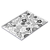 Graues und schwarzes Muster Notizblock (Linke Seite)