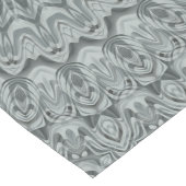 Graues und silberes Mandala-Muster Großer Tischläufer (Ecke)