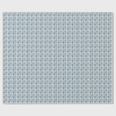 Graues und weißes Blumenmuster grau Geschenkpapier (Flach)