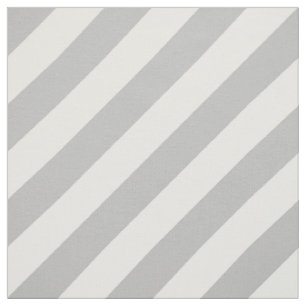 Graues und weißes diagonales Streifen-Muster Stoff