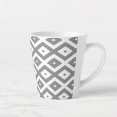 Graues und weißes Diamantmuster Milchtasse (Rechts)