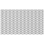 Graues und weißes Diamantmuster Tischdecke (Vorderseite (Horizontal))