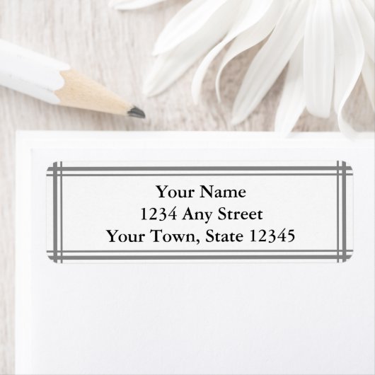 Graues und weißes Etikett für benutzerdefinierte R (Insitu)