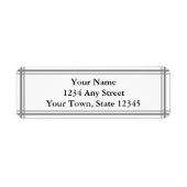 Graues und weißes Etikett für benutzerdefinierte R (Vorne)