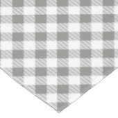 Graues und weißes Kariertes Design Tischdecke (Schrägansicht)