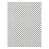 Graues und weißes Kariertes Design Tischdecke (Vorderseite)