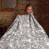 Graues und weißes Muster für die Jungen-Zimmerdeko Fleecedecke