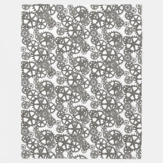 Graues und weißes Muster für die Jungen-Zimmerdeko Fleecedecke (Vorderseite)