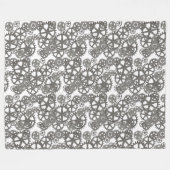 Graues und weißes Muster für die Jungen-Zimmerdeko Fleecedecke (Vorderseite (Horizontal))