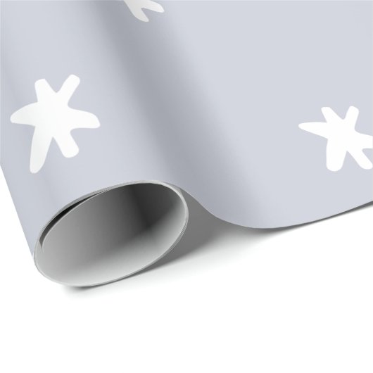 Graues und weißes Muster Geschenkpapier (Rolleneckpunkt)
