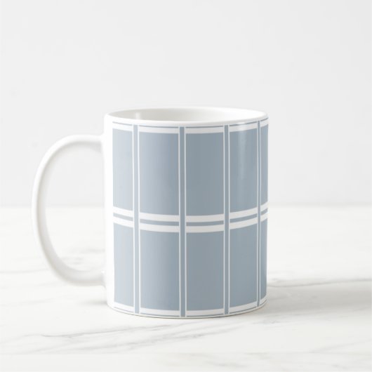Graues und weißes Muster Kaffeetasse (Links)