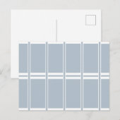 Graues und weißes Muster Postkarte (Vorne/Hinten)