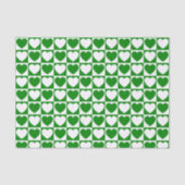 Graues und weißes Prüfmuster mit Herz Seidenpapier (Vorderseite)