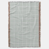 Graues und weißes Quadrat-Muster Decke (Vorderseite Vertikal)