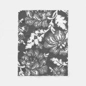 Graues und weißes rustikales fleecedecke (Vorderseite)